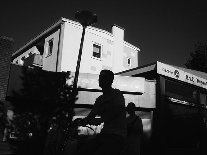 Photo of a cyclist in Amsterdam
