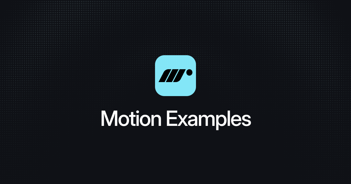 Motion for vue examples