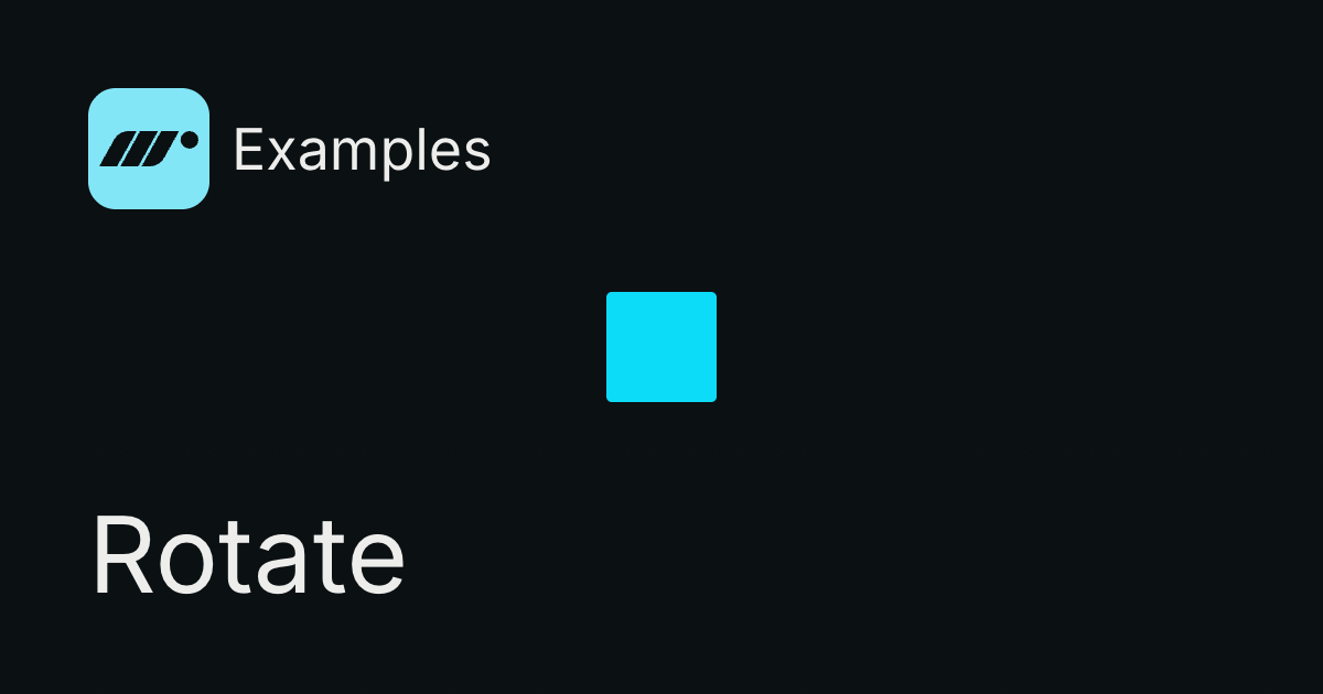 Rotate — Motion for Vue Example